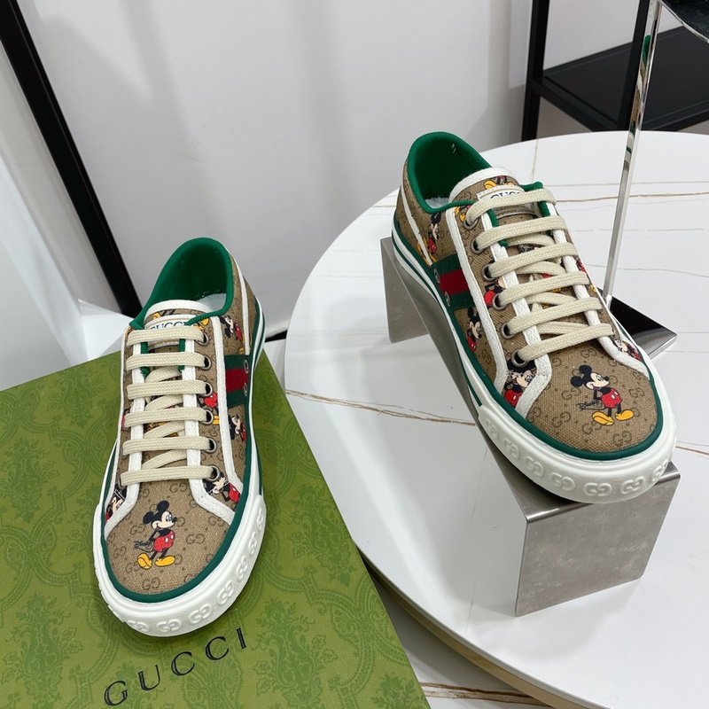 古奇 Gucci tennis 1977 經典系列情侶款帆布鞋 2023最新