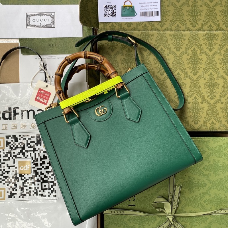GUCCI 雙G标 托特包 竹節手提包 型號:660195