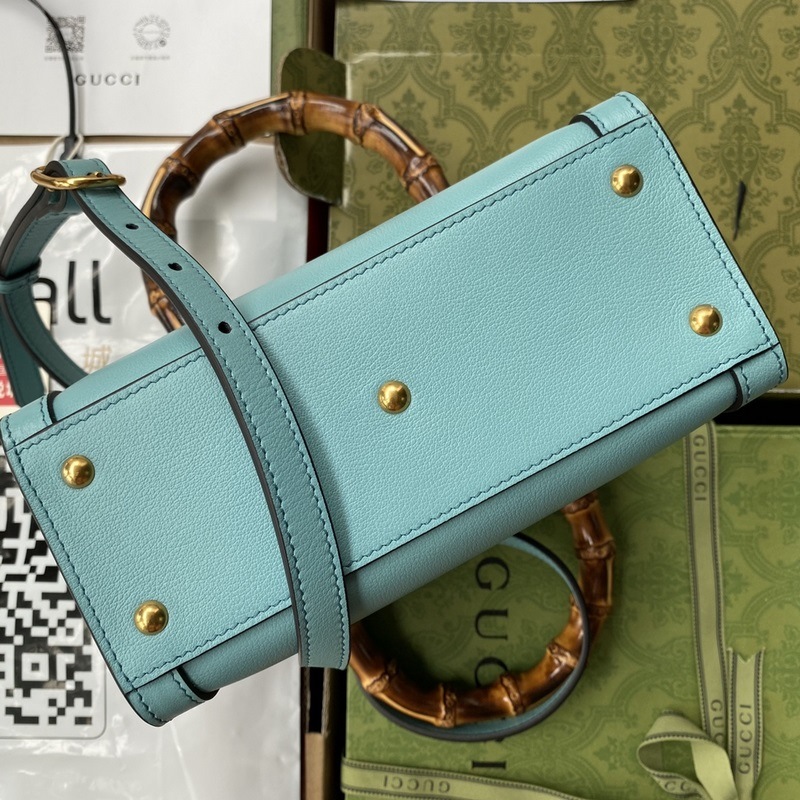 GUCCI 雙G标 迷你托特包 竹節手提包 型號:655661