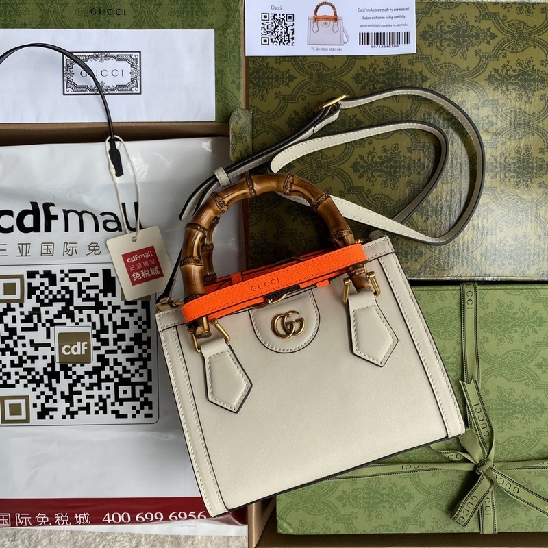 GUCCI 雙G标 迷你托特包 竹節手提包 型號:655661