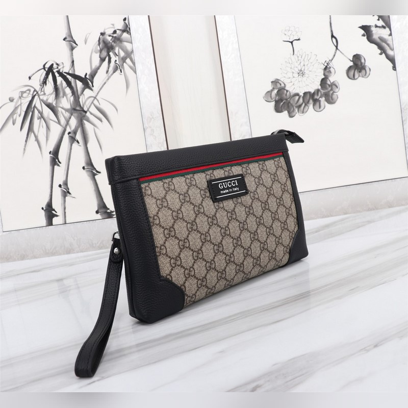 GUCCI古奇 手拿包 原廠進口古奇專用皮紋标志性線條,采用進口設備制作,時尚潮